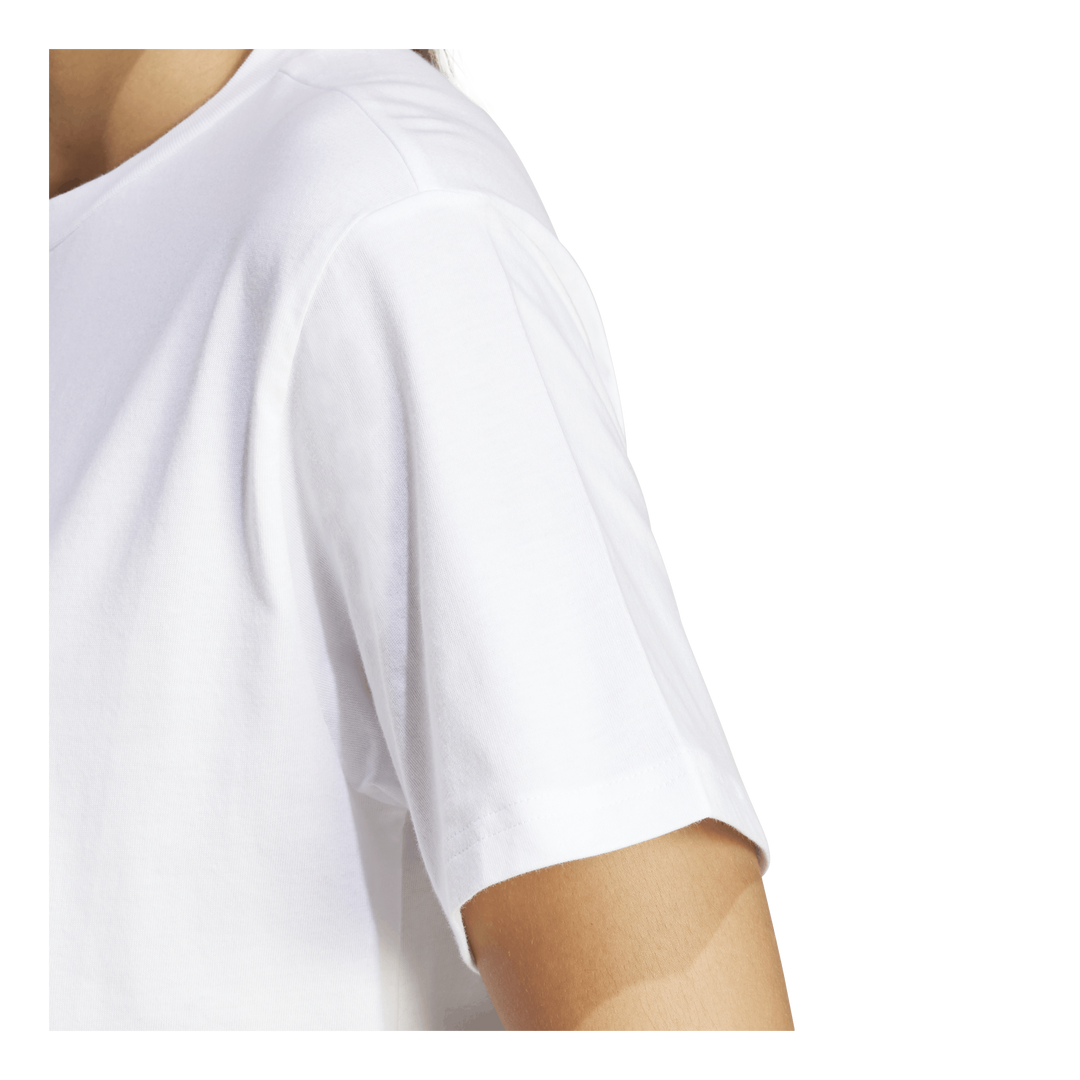 Floral Graphic Big Logo T-Shirt White
