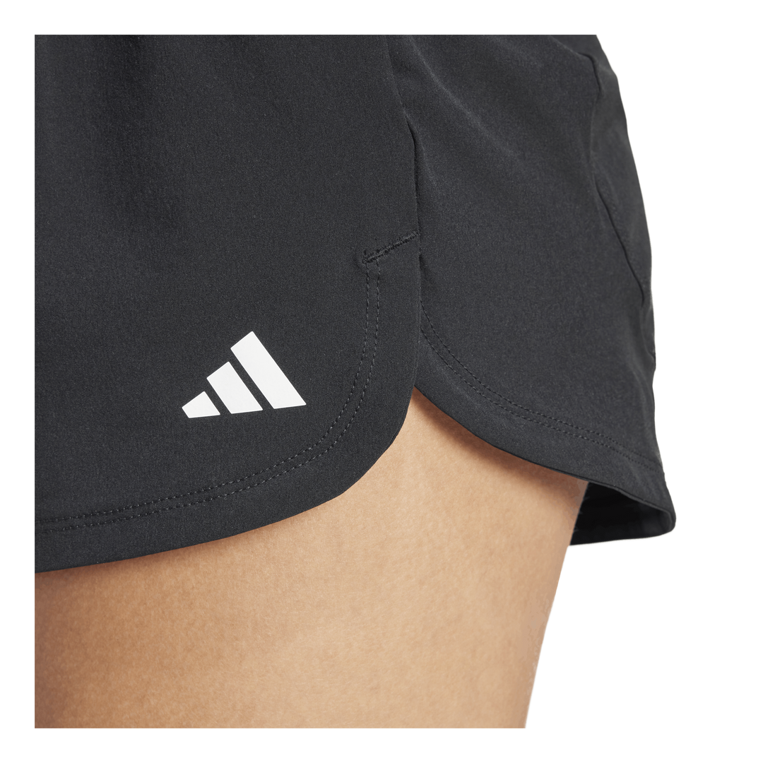 Pacer Woven Stretch Training Maternity Shorts Black / White