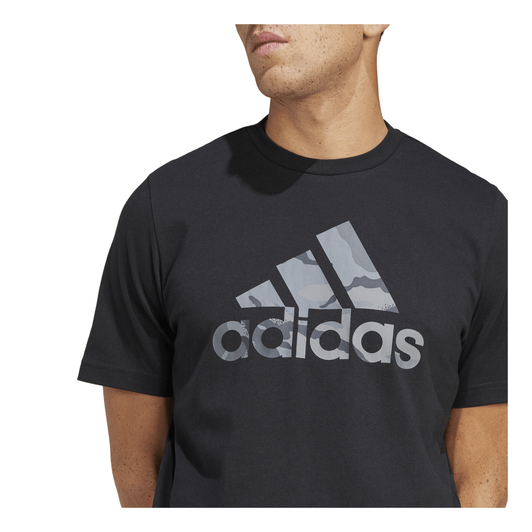 Camo Badge of Sport Graphic T-Shirt Black
