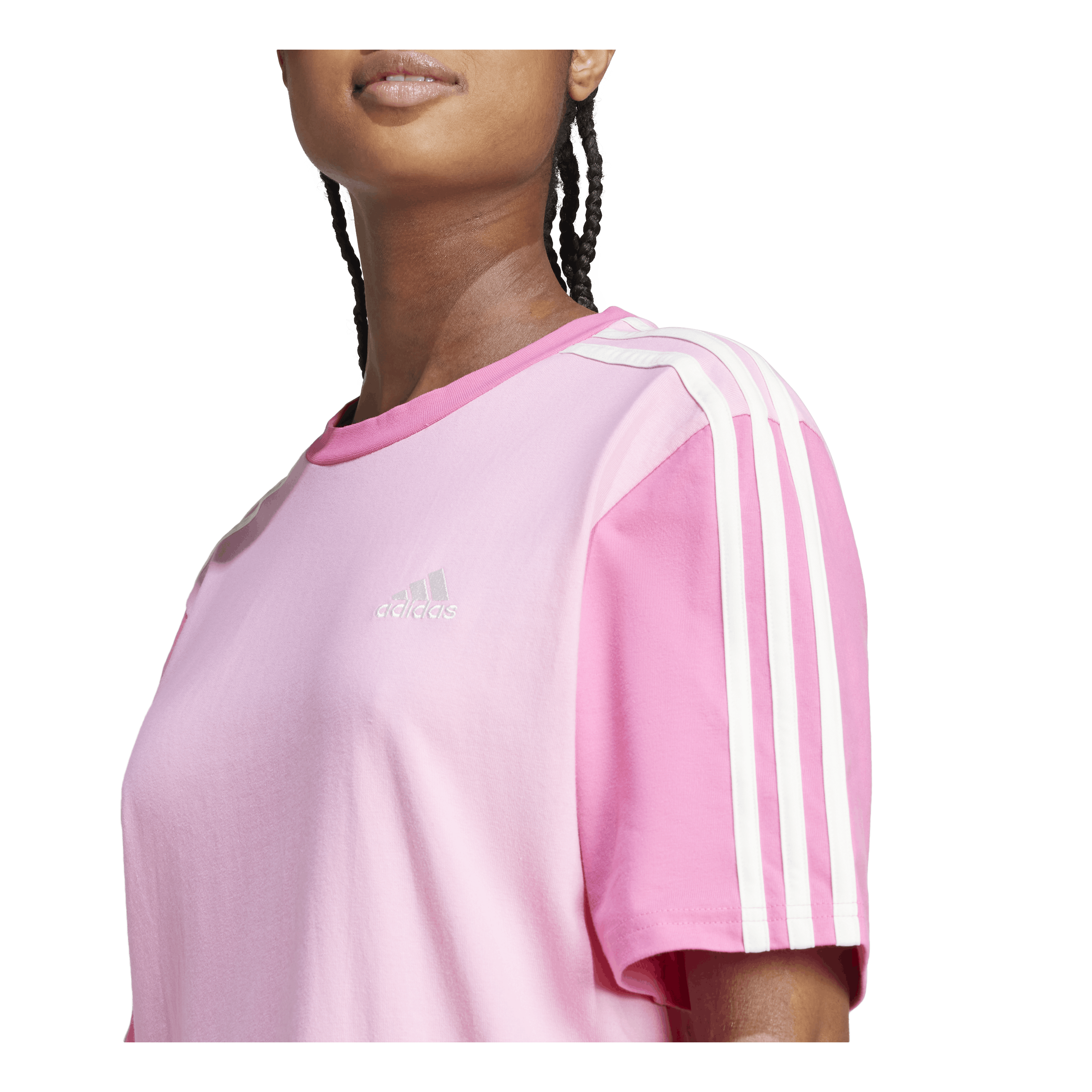 adidas t shirt dress pink