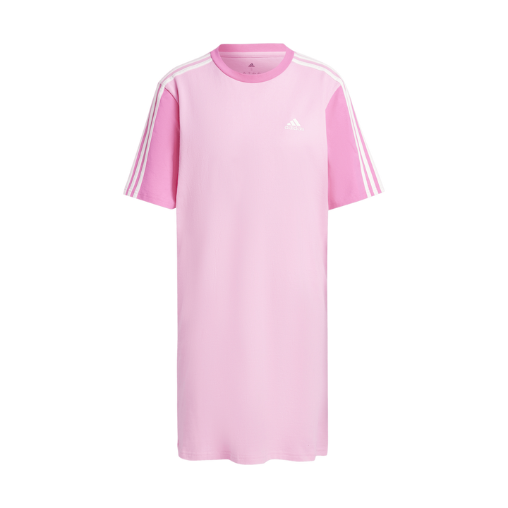 Essentials 3-Stripes Single Jersey Boyfriend Tee Dress Pink