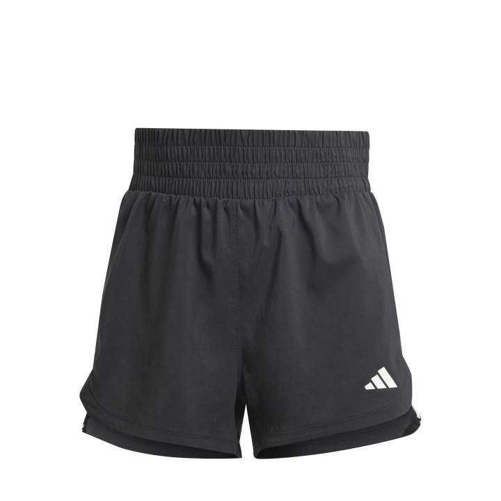 Pacer Training 3-Stripes Woven High-Rise Shorts Black / White