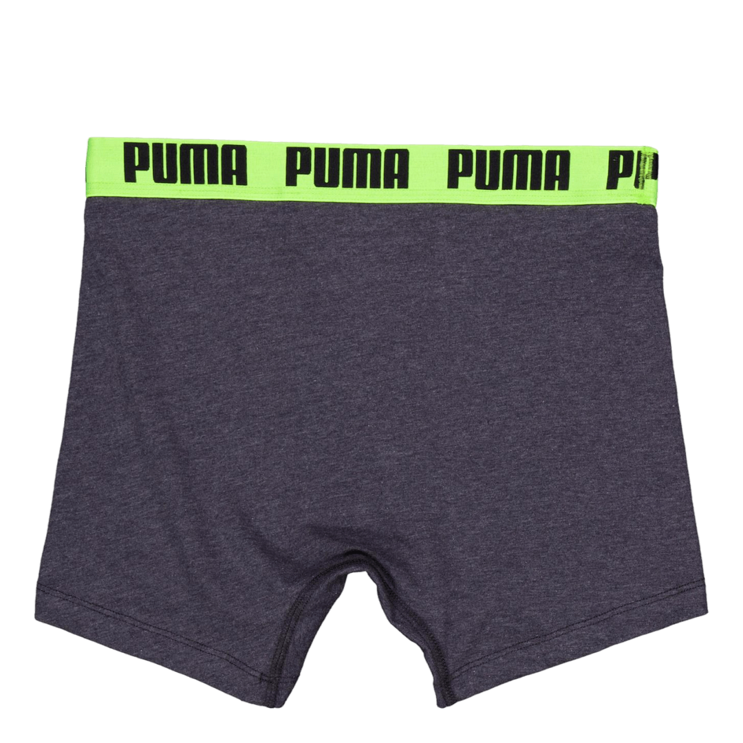 Puma Men Everyday Basic Boxer  Dark Grey Melange / Yellow