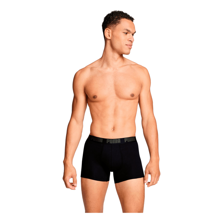 Puma Men Everyday Basic Boxer  Forest Night Tonal