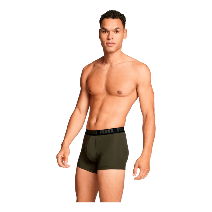 Puma Men Everyday Basic Boxer  Forest Night Tonal