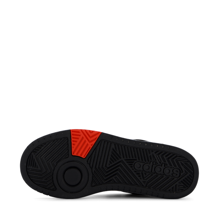Hoops Lifestyle Basketball Hook-and-Loop Shoes Cloud White / Core Black / Bright Red