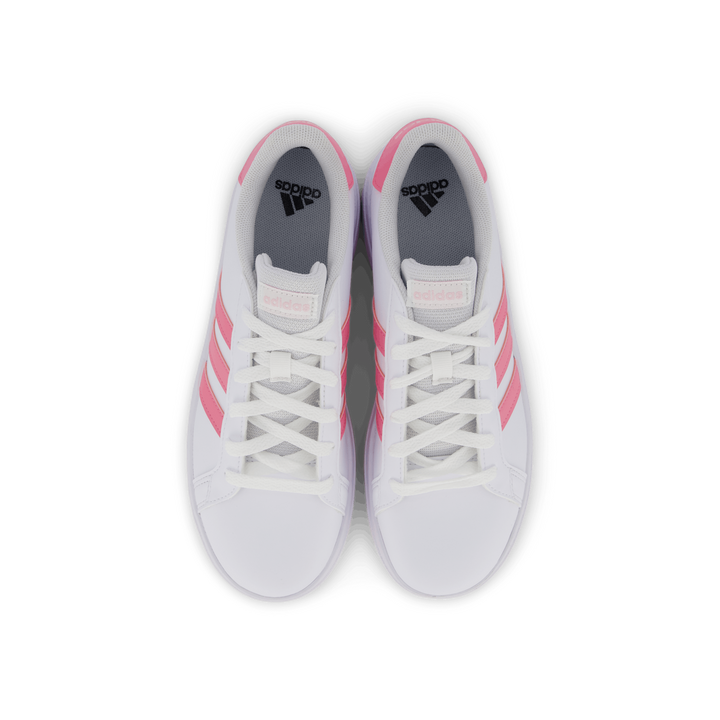 Grand Court Lifestyle Tennis Lace-Up Shoes Cloud White / Bliss Pink / Clear Pink