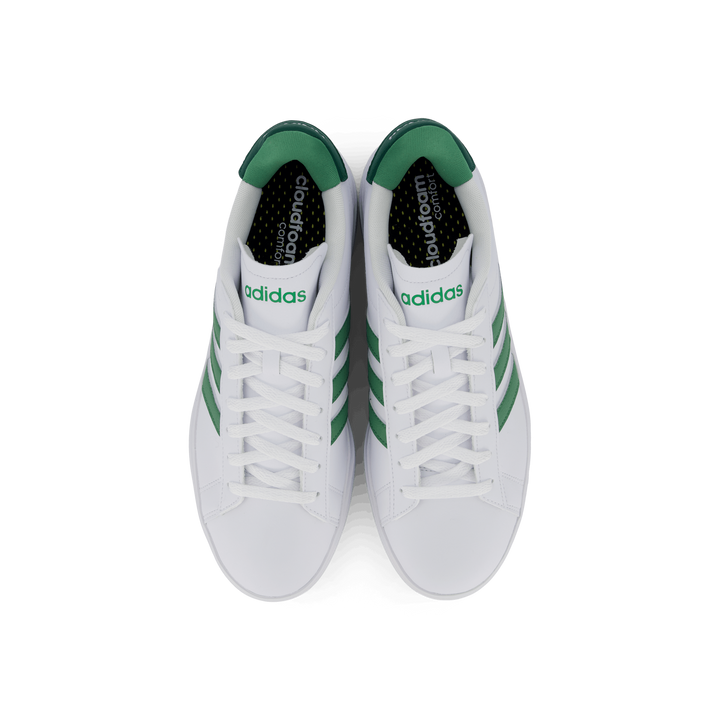 Grand Court 2.0 Shoes Cloud White / Prlogr / Cgreen