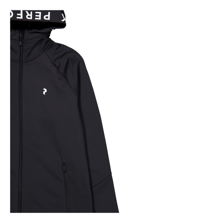 W Rider Zip Hood Black