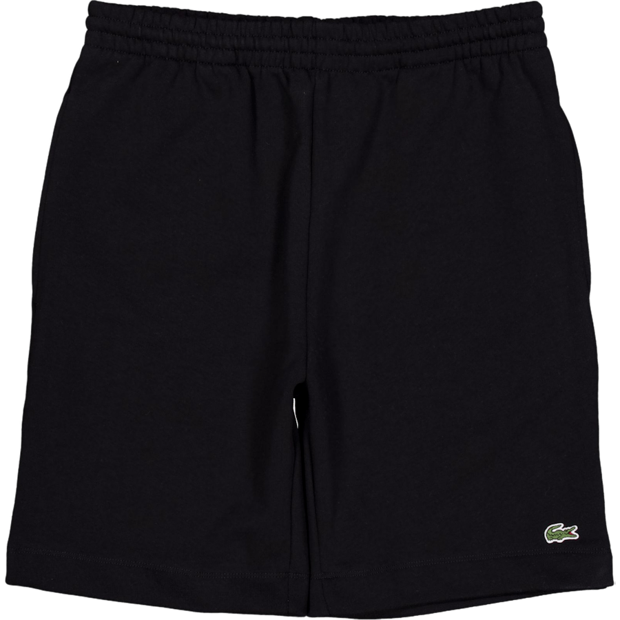 Regular Fit Fleece Shorts BLACK