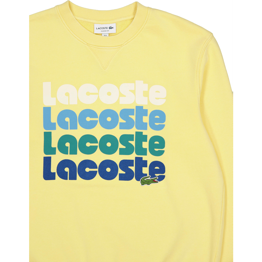 Lacoste Logo Sweatshirt Iy1 Cornsilk