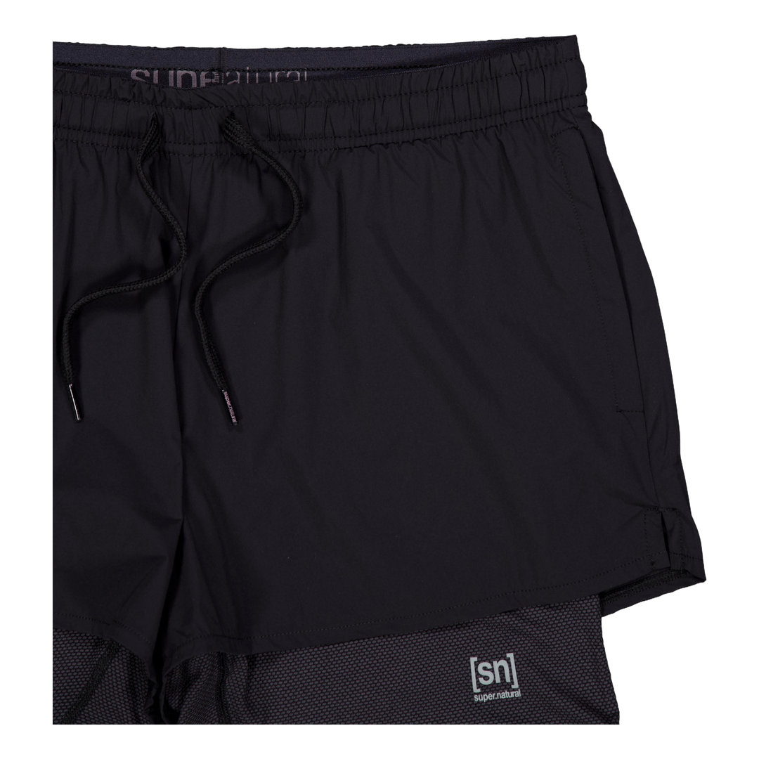 W Double Layer Shorts Black