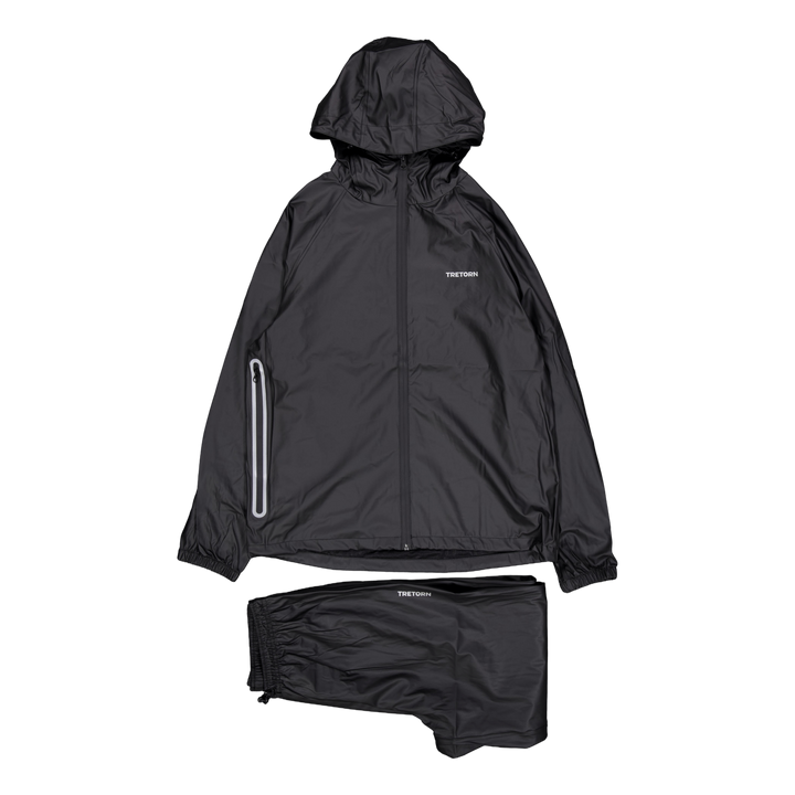 Packable Rainbreaker Set Black