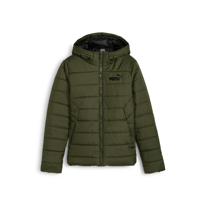 Ess Hooded Padded Jacket Dark Olive