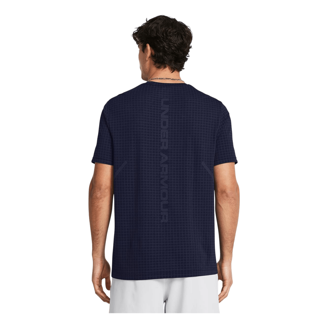 Vanish Seamless Grid Ss Midnight Navy