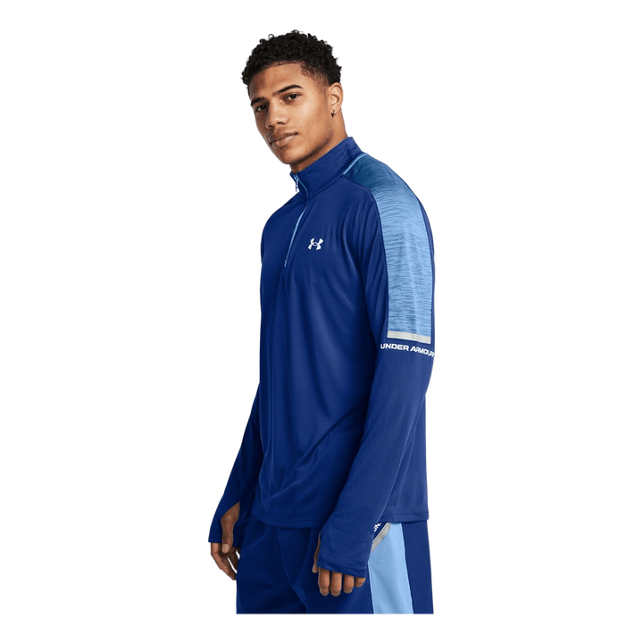 Ua Tech Utility 1/4 Zip Tech Blue