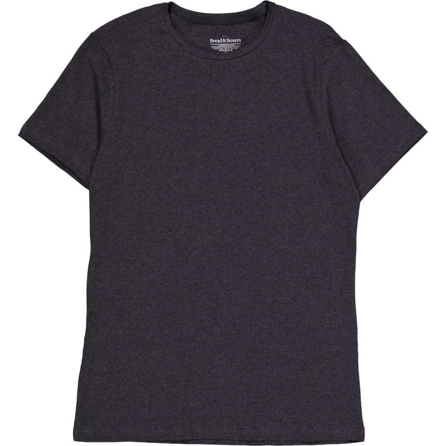 Crew-neck 2-pack Dark grey melange