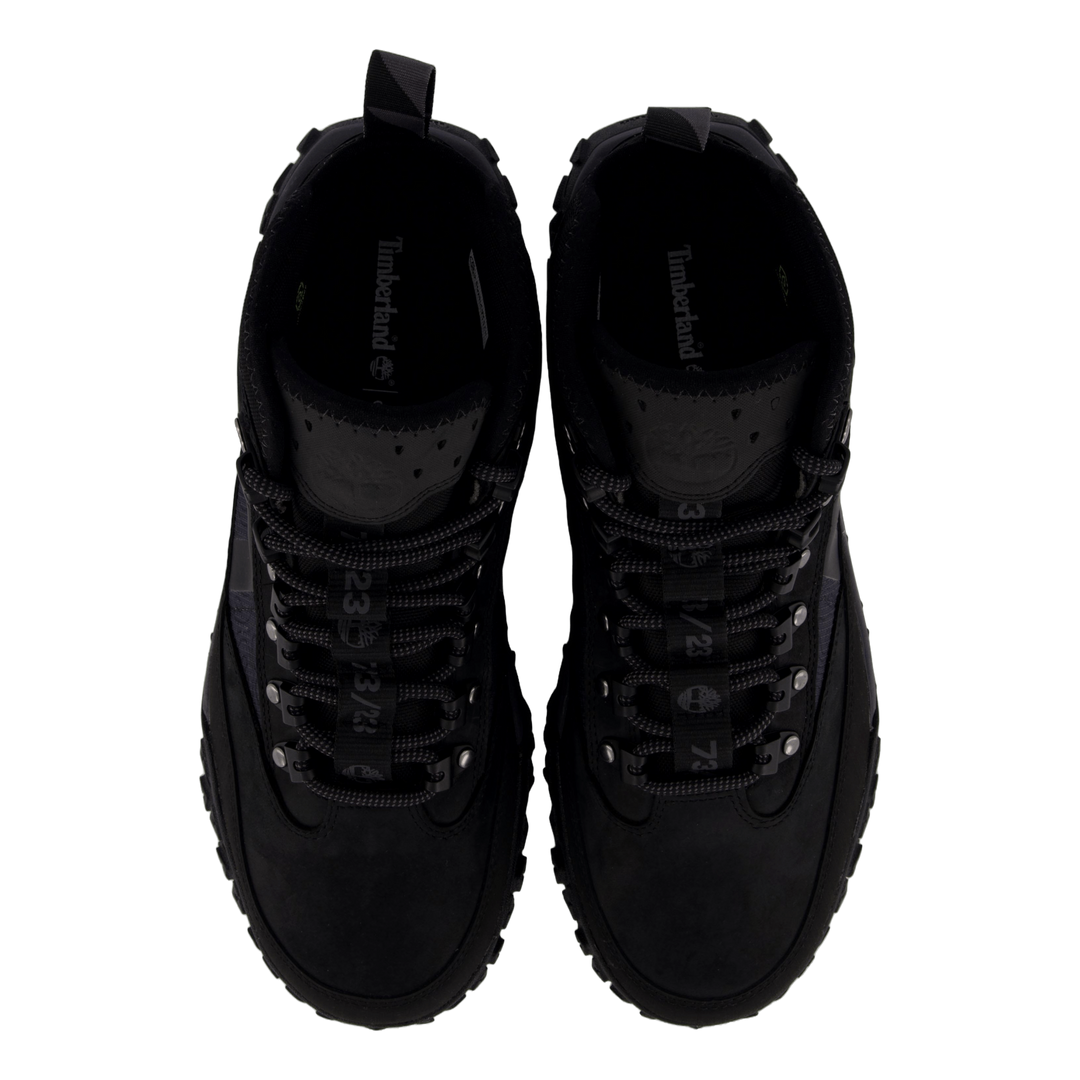 Mid Lace Up Waterproof Hiking  Jet Black