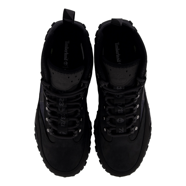 Mid Lace Up Waterproof Hiking  Jet Black