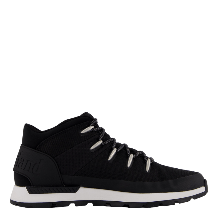 Mid Lace Up Waterproof Sneaker Jet Black