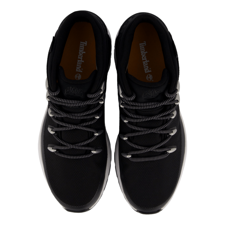 Mid Lace Up Waterproof Sneaker Jet Black