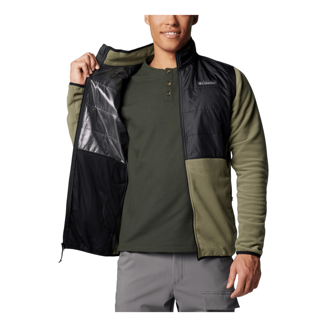 Basin Butte™ Full Zip Fleece I Stone Green, Black