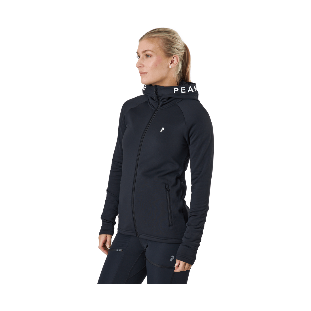 W Rider Essentials Zip Hood Black/black