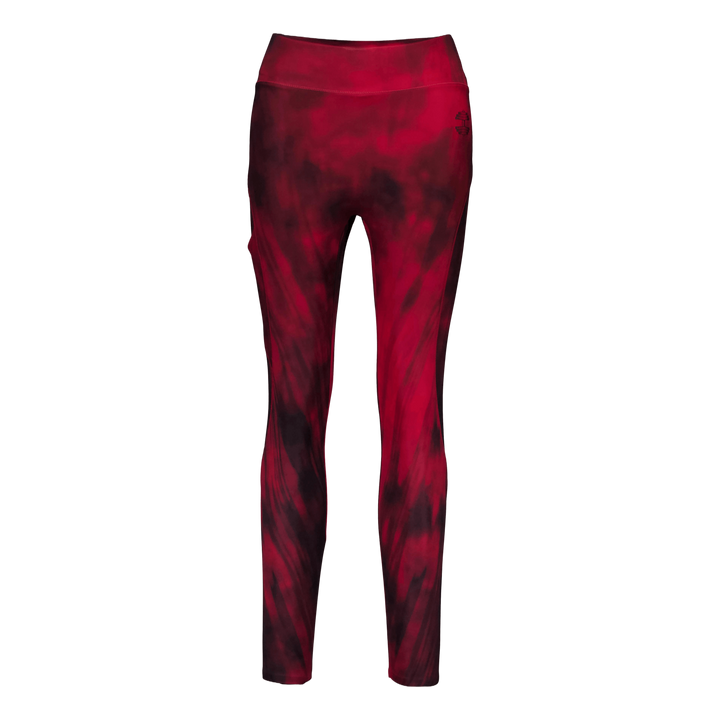 High Waist Leggings Chili Red Grunge Melange