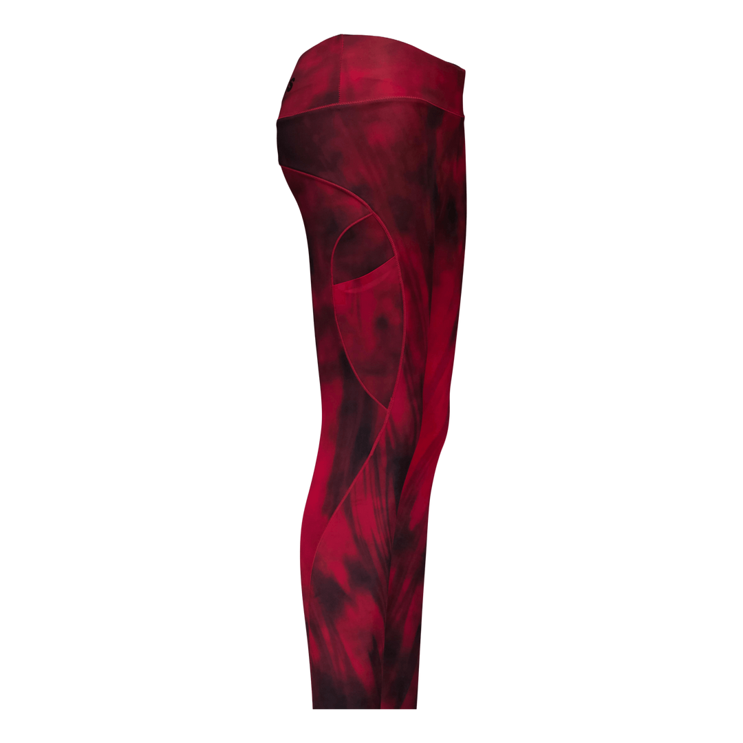 High Waist Leggings Chili Red Grunge Melange