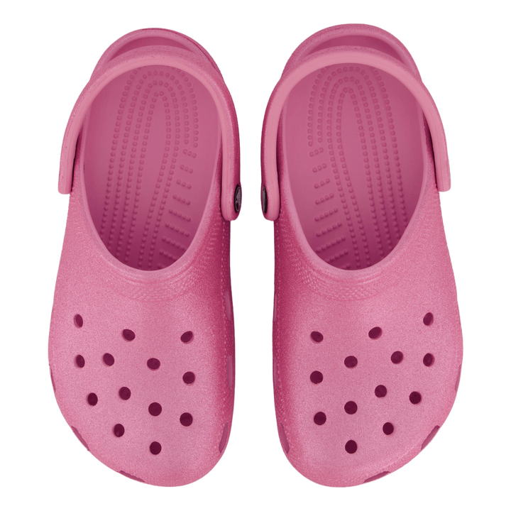 Classic Glitter Clog K Pink Tweed Glitter