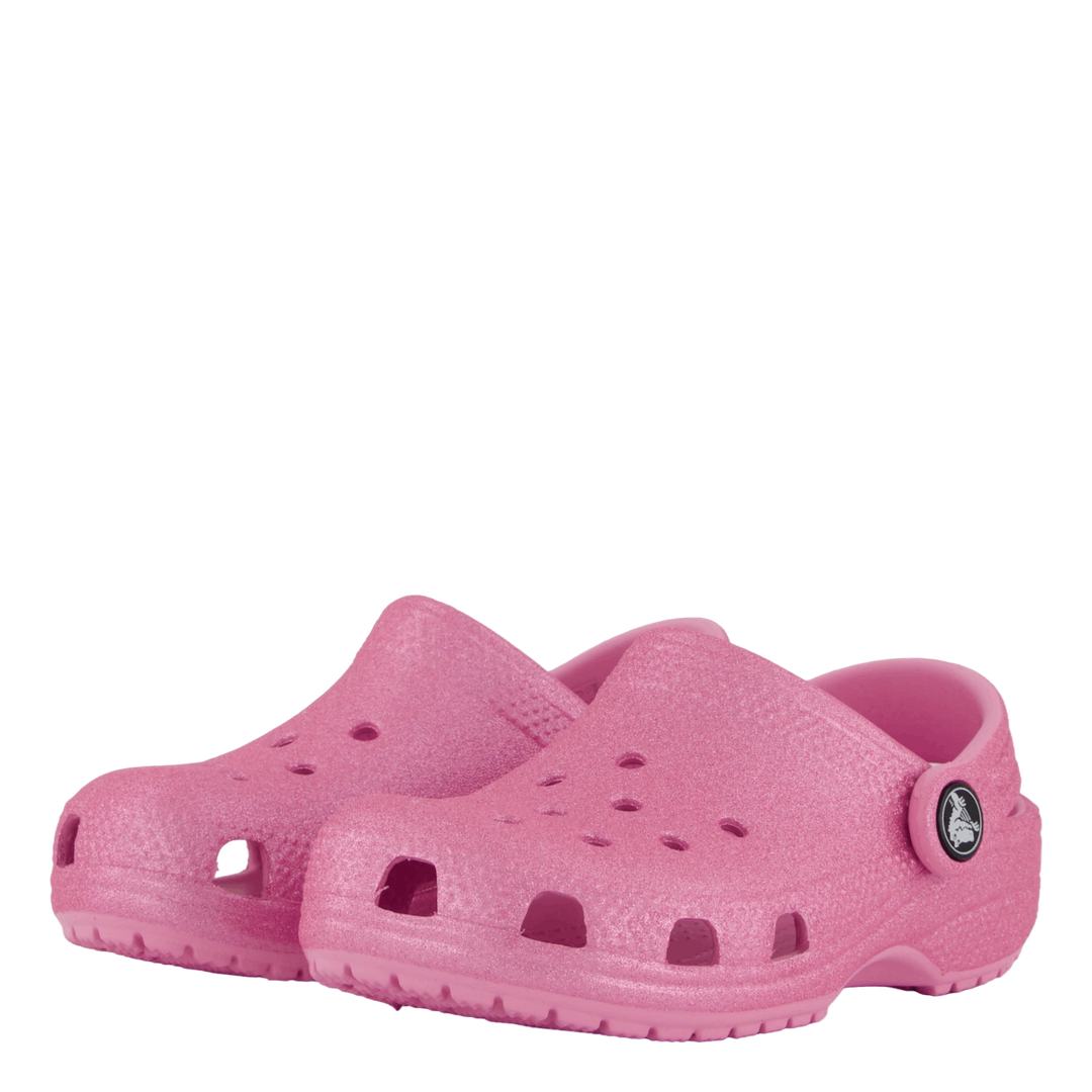 Classic Glitter Clog T Pink Tweed Glitter