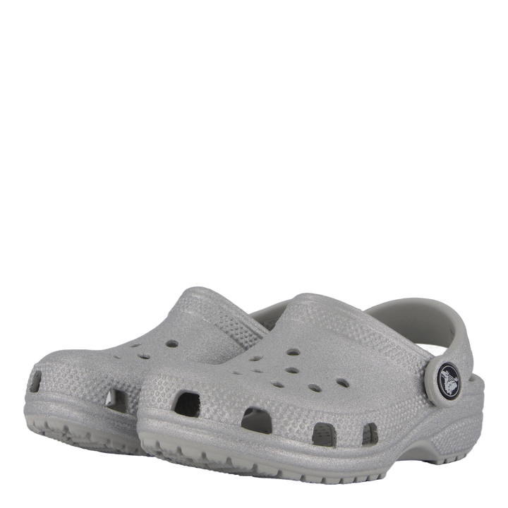 Classic Glitter Clog T Silver Glitter