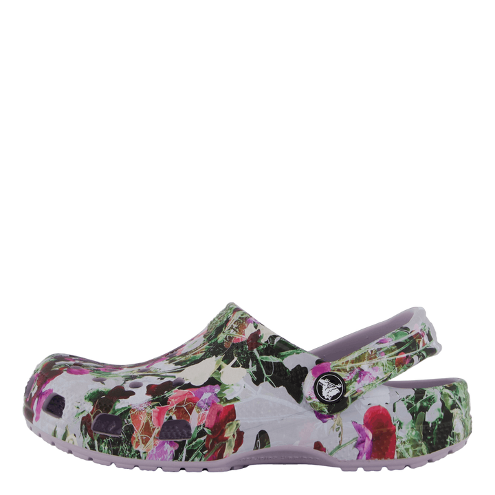 Classic Photoreal Floral Clog Mauve Mist