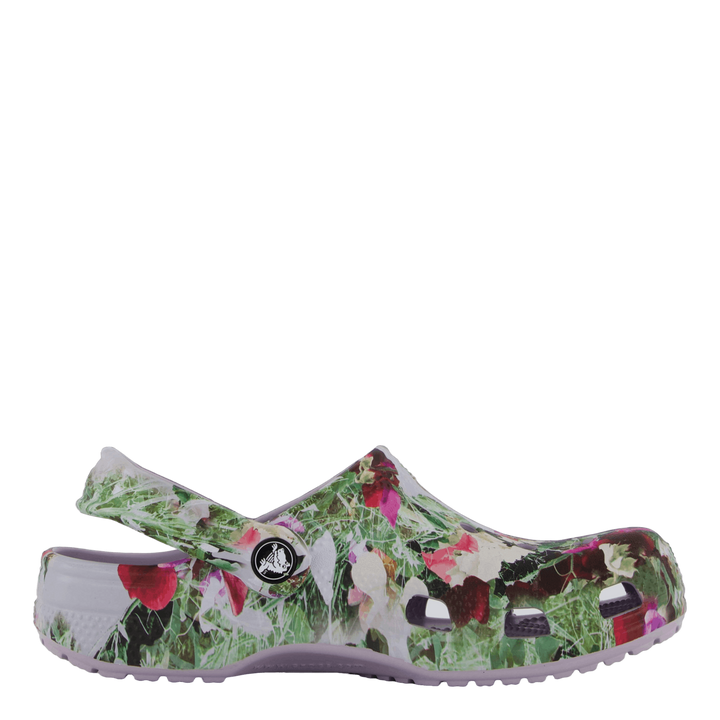 Classic Photoreal Floral Clog Mauve Mist