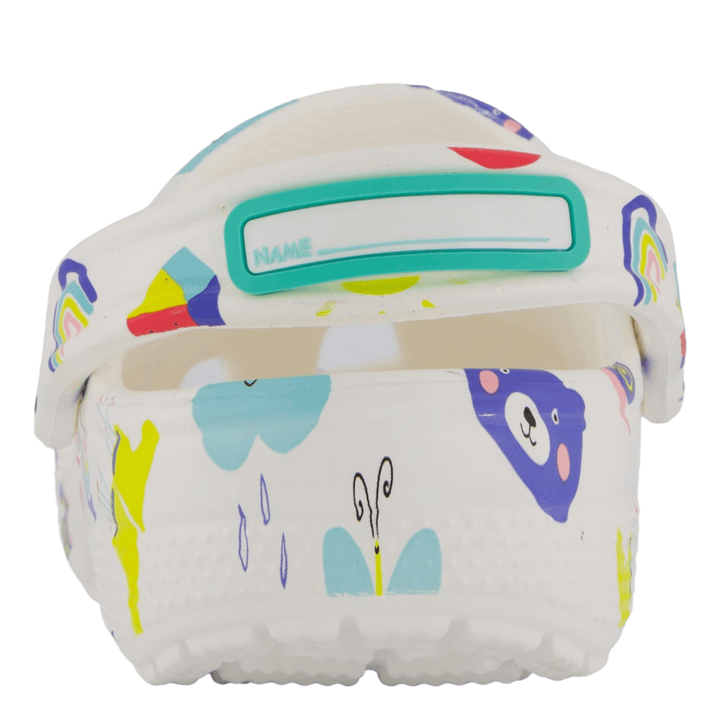 Classic Doodle Print Clog K White/multi