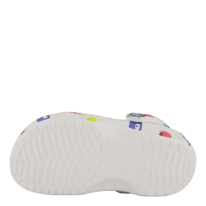 Classic Doodle Print Clog T White/multi