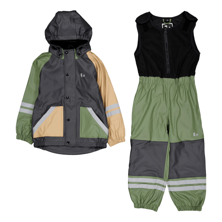 Fagerhult Rain Set, Fleece Anth/green