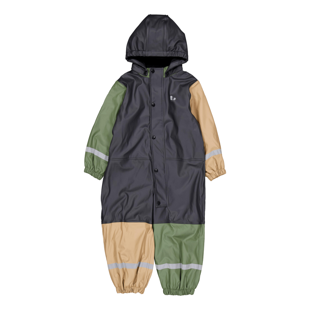 Fagerhult Rain Baby Overall, F Anth/green