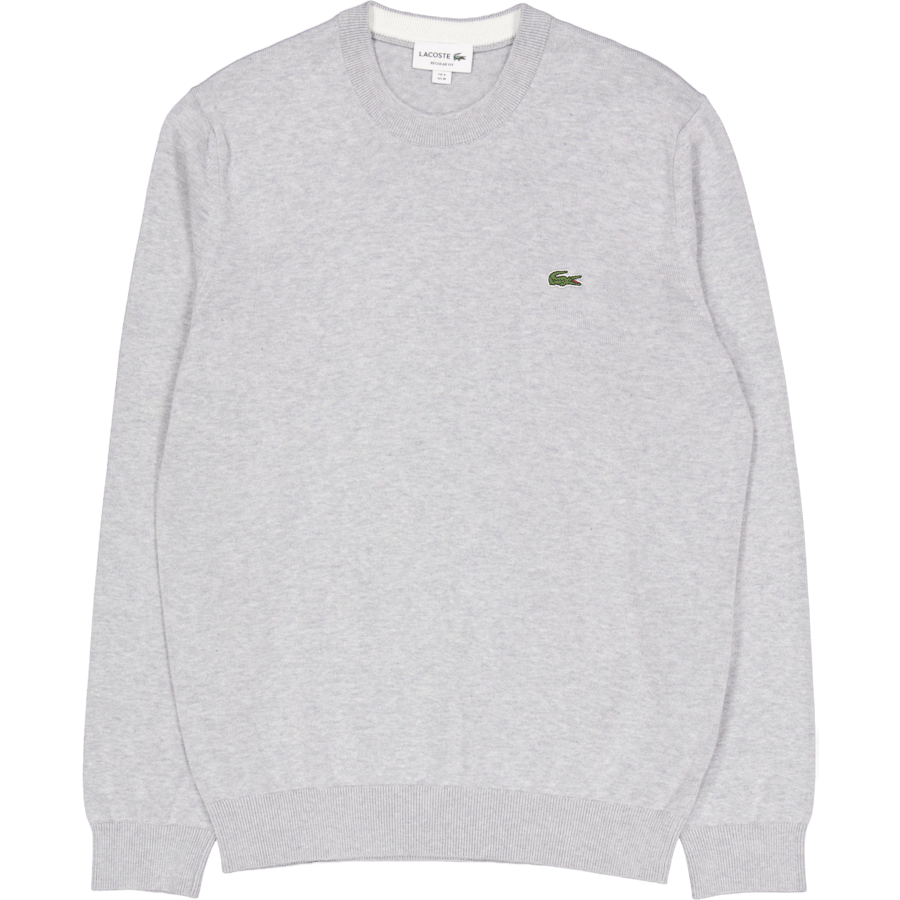 Monochrome Cotton Crew Neck Sw Cca Silver Chine