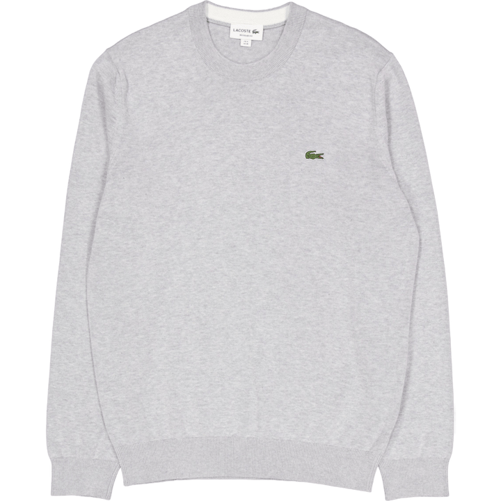 Monochrome Cotton Crew Neck Sw Cca Silver Chine