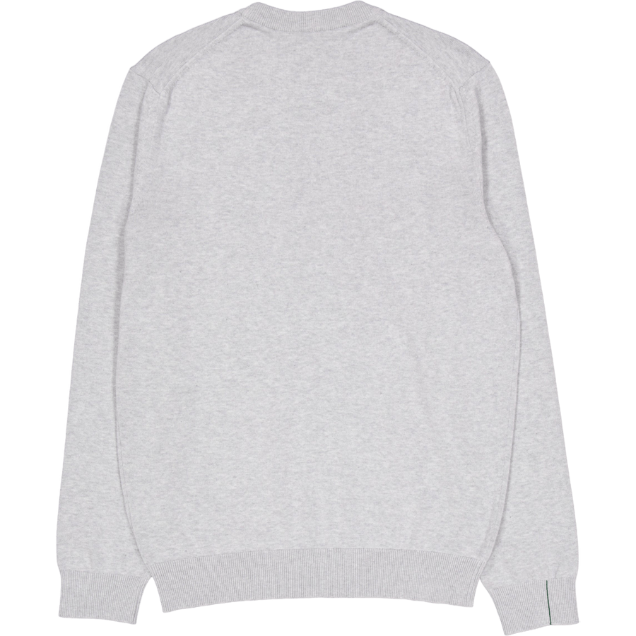 Monochrome Cotton Crew Neck Sw Cca Silver Chine