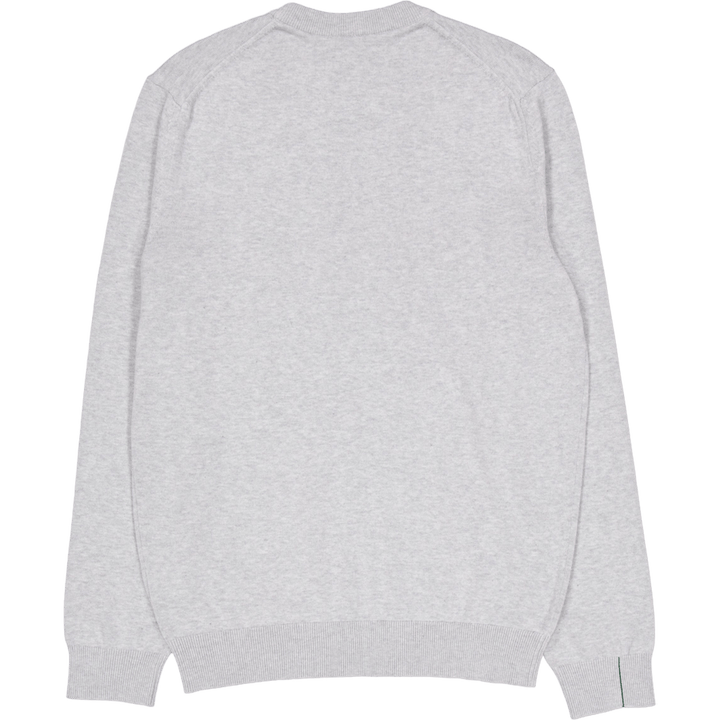 Monochrome Cotton Crew Neck Sw Cca Silver Chine