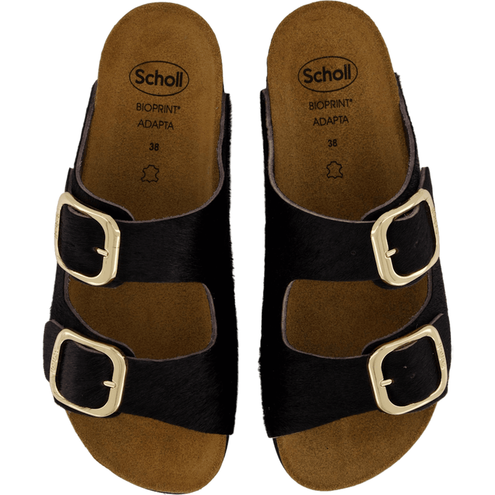 Ilary 2 Straps Fur Ad Black