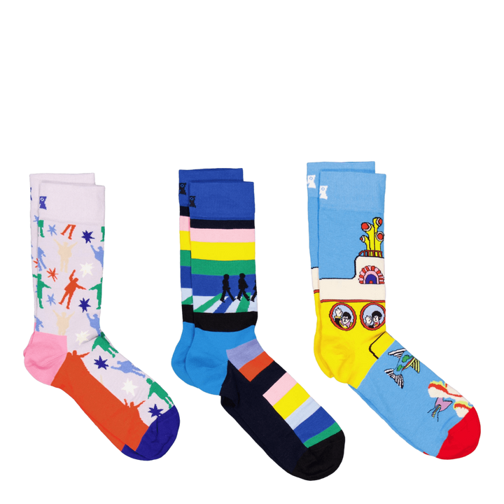 Beatles 3-pack Socks Gift Set Turquoise