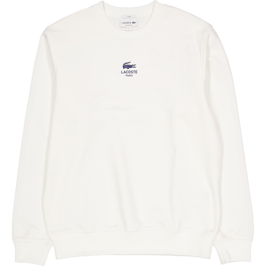 Printed Fleece Sweatshirt 70v White