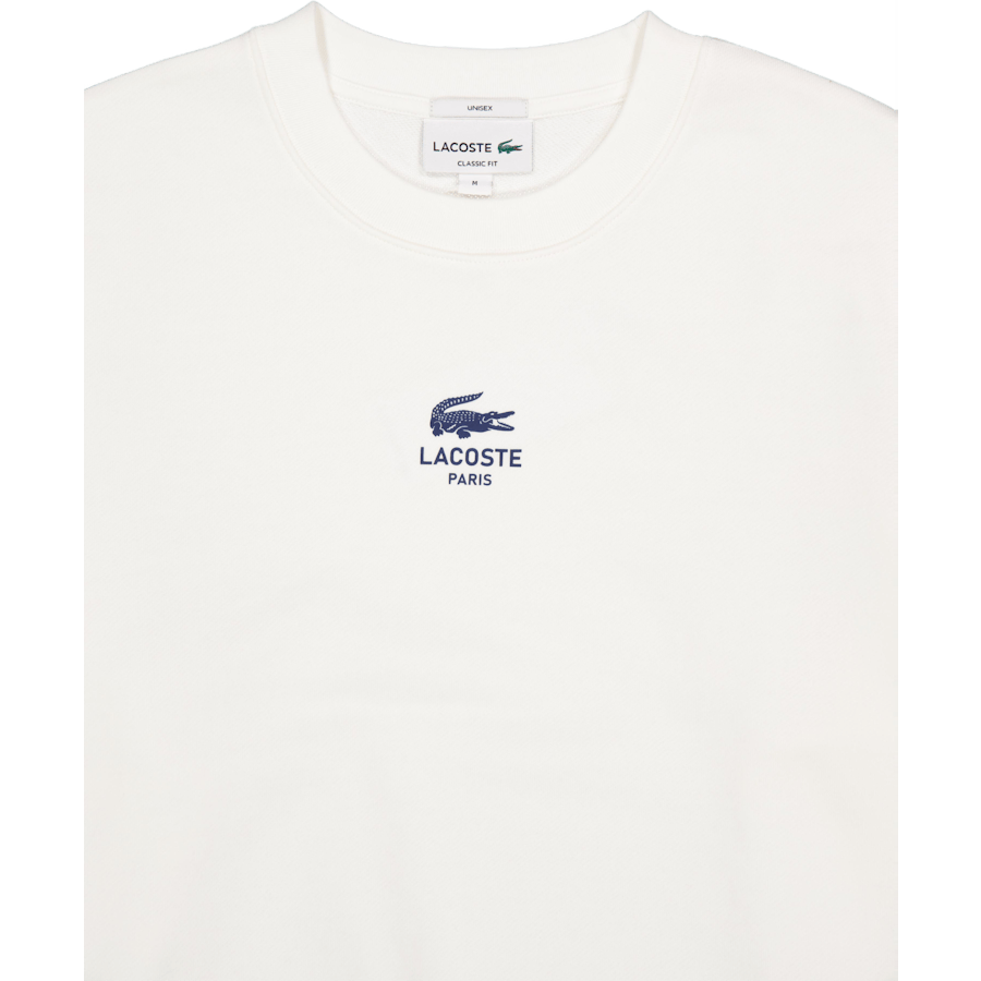 Printed Fleece Sweatshirt 70v White
