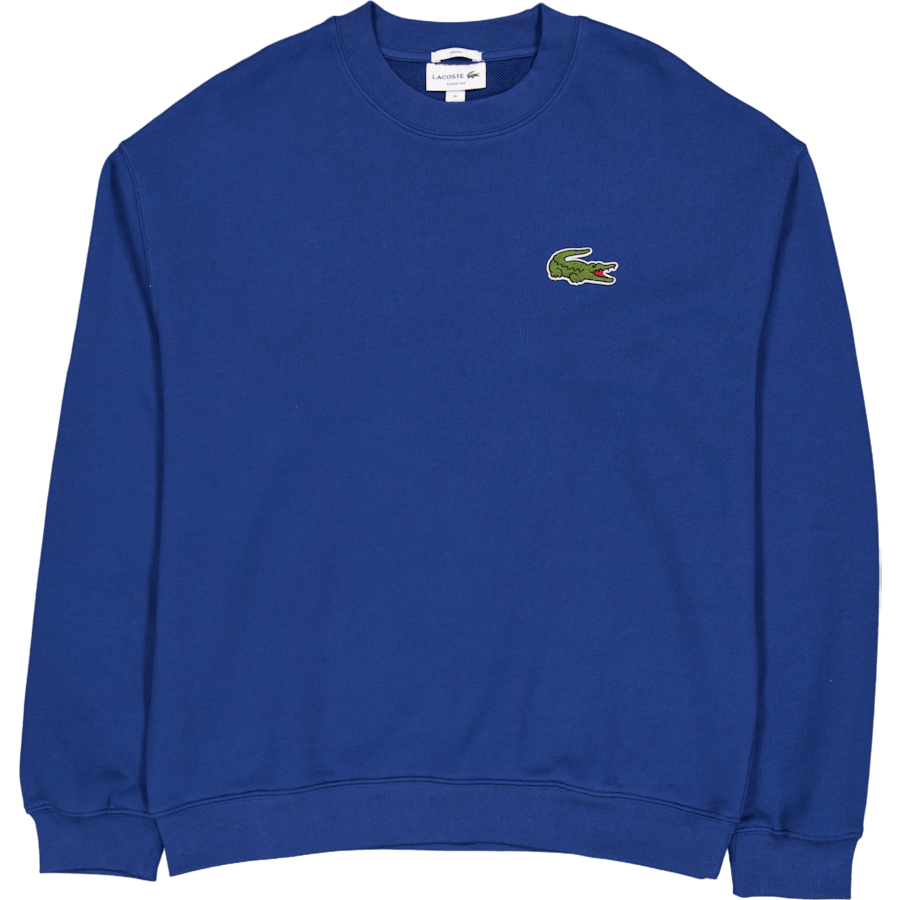 Loose Fit Badge Accent Sweatsh Hbm Blue
