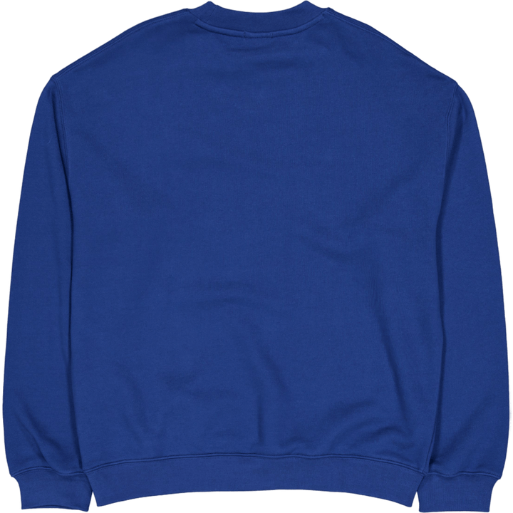 Loose Fit Badge Accent Sweatsh Hbm Blue