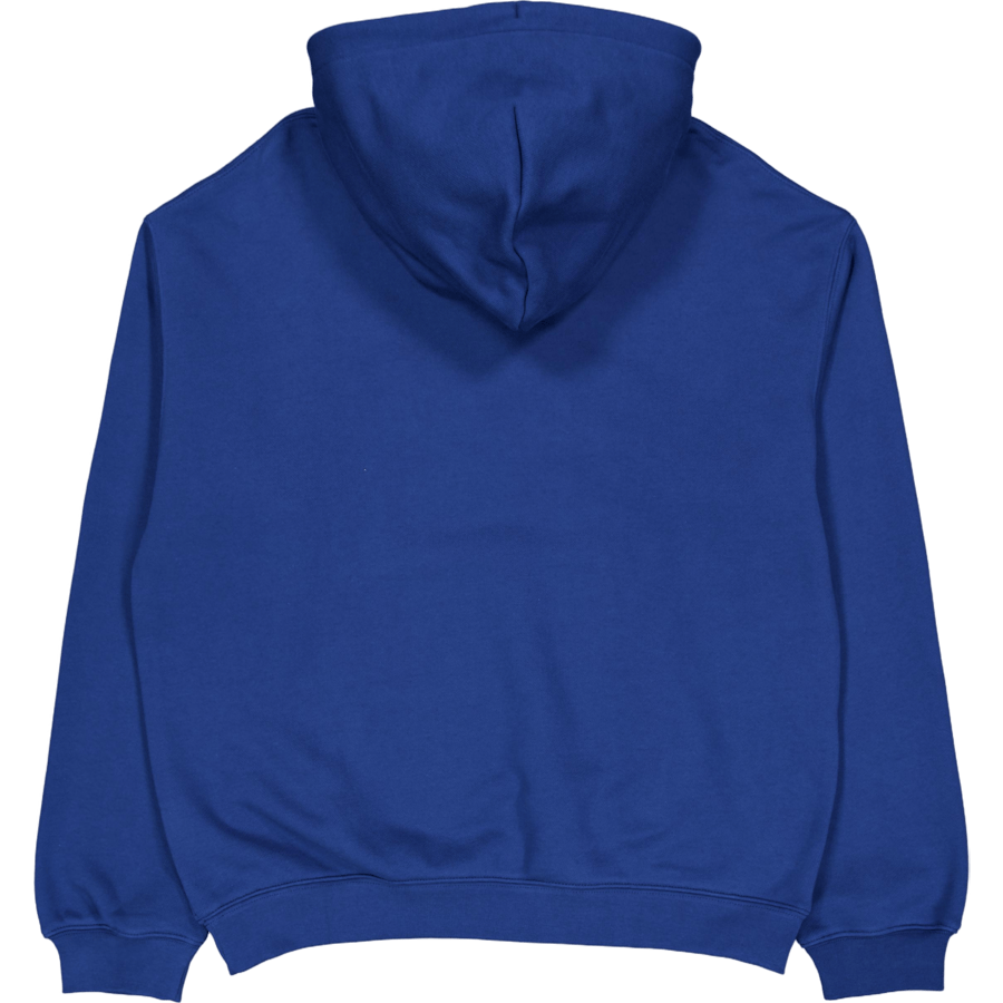 Loose Fit Badge Accent Hoodie Hbm Blue