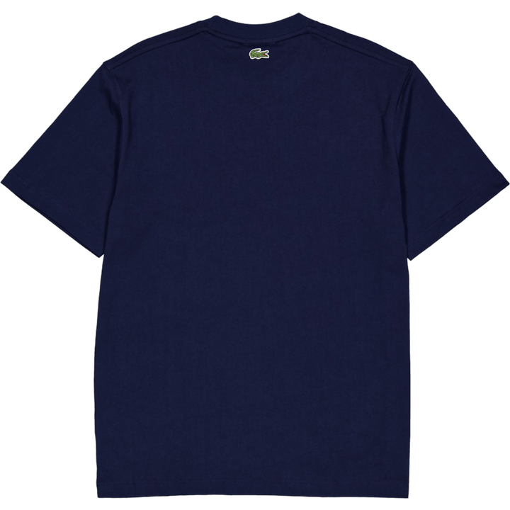 Signature Print Cotton T-shirt 166 Midnight Blue